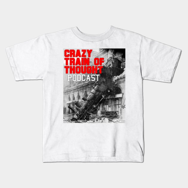 Crazy Trainwreck Tee Kids T-Shirt by TheIdiotSavants